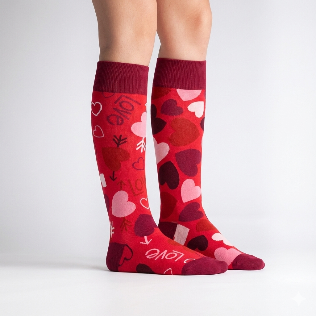 Calceta Larga de Corazones - Unitalla